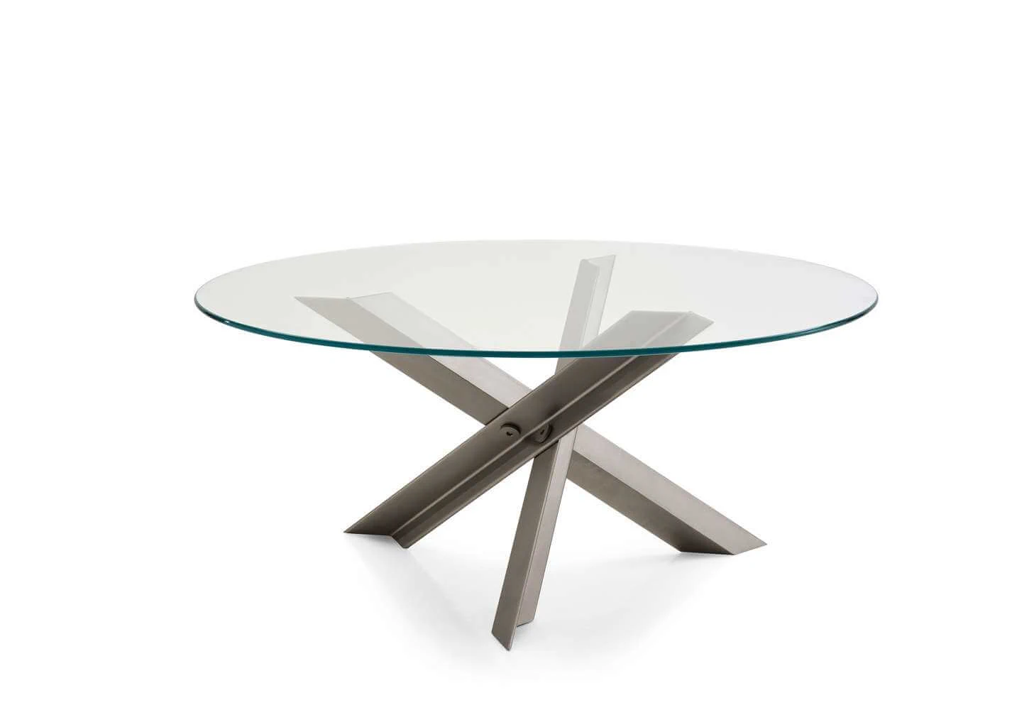 Каркас и наполнение: массив дерева, металл. Современный дизайн Стол Bolt Table — B&B Italia, стекло, фото 6