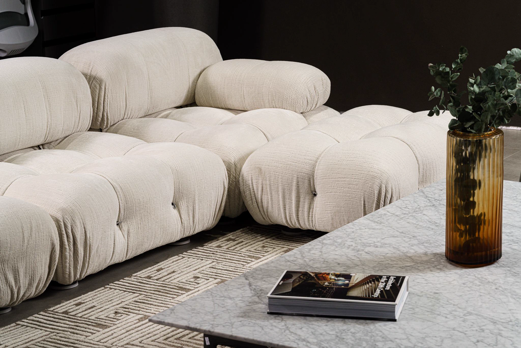 Диван Camaleonda Ivory white — B&B Italia, кожа, фото 3