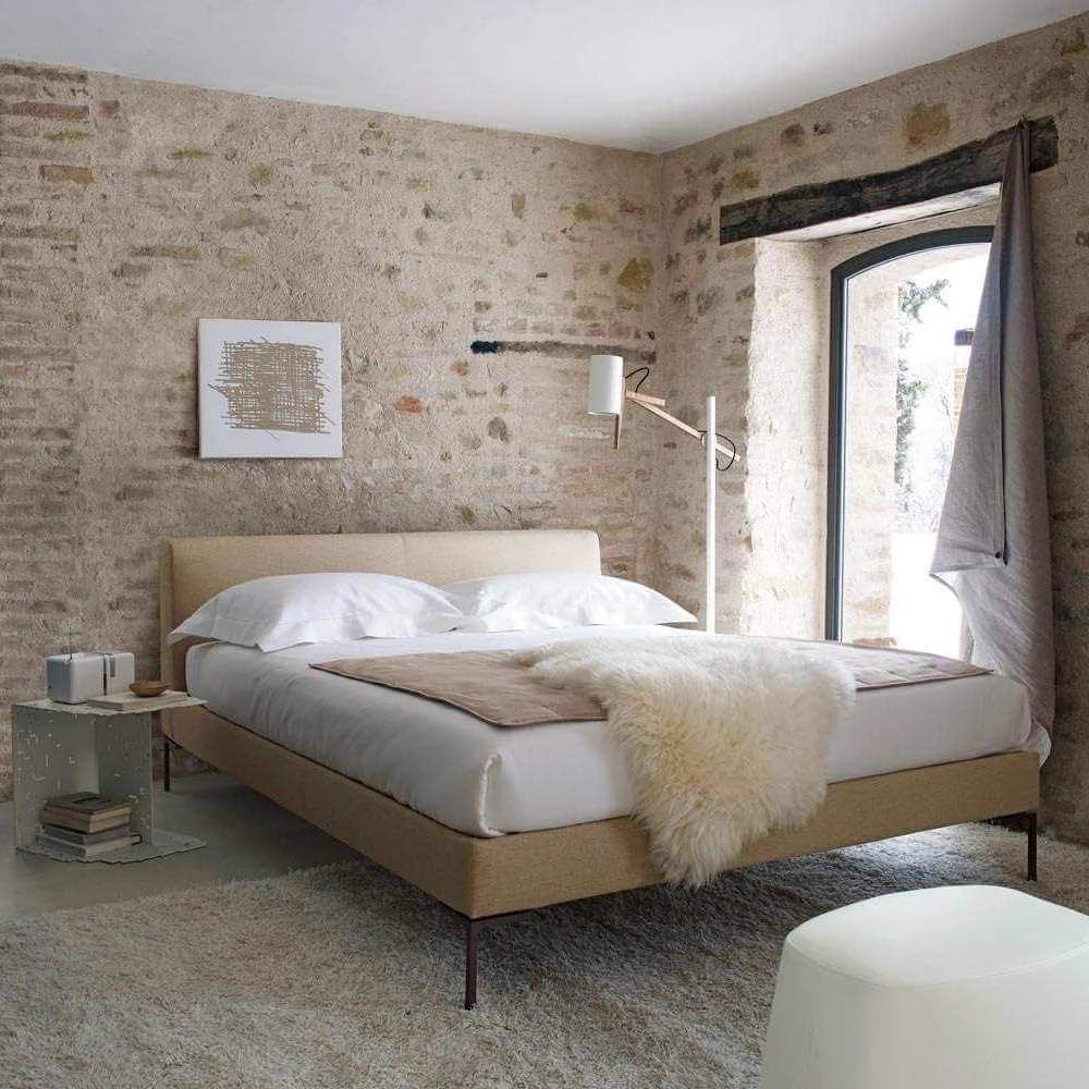 Кровать Charles — B&B Italia, кожа, фото 5