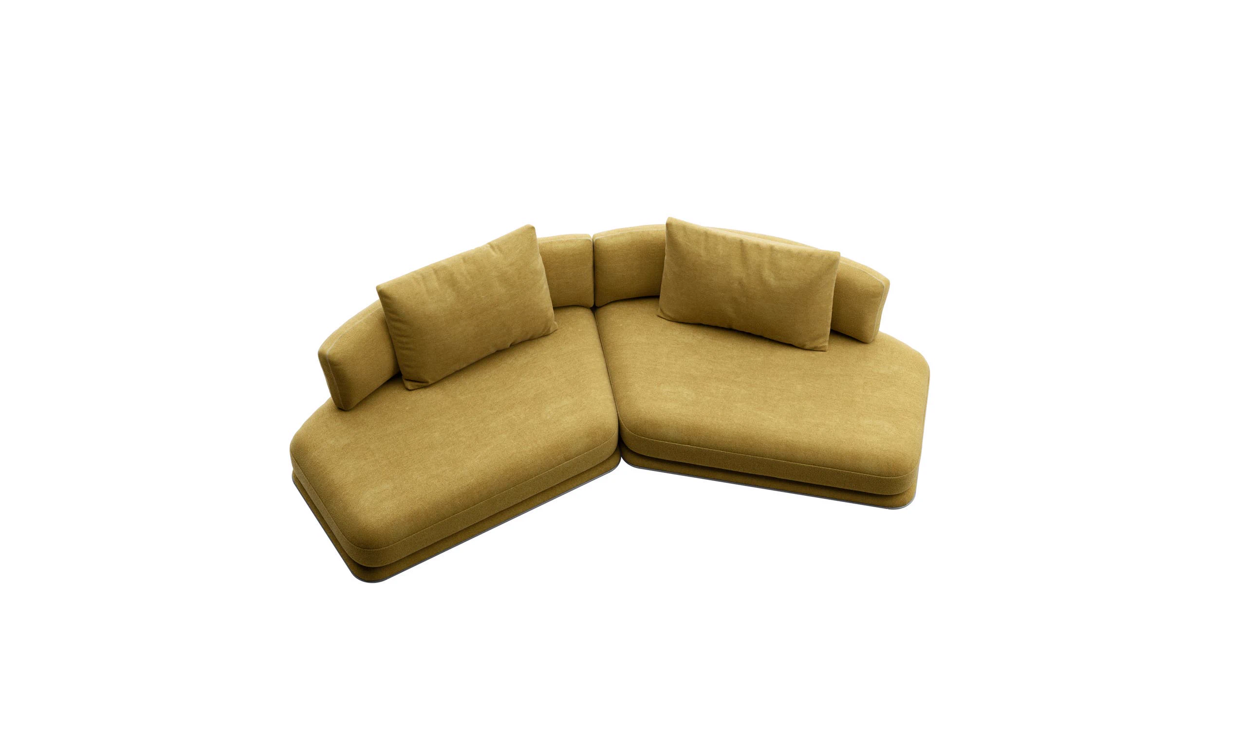 Каркас и наполнение: металл. Современный дизайн Диван Cocun Sofa — B&B Italia, кожа, фото 4