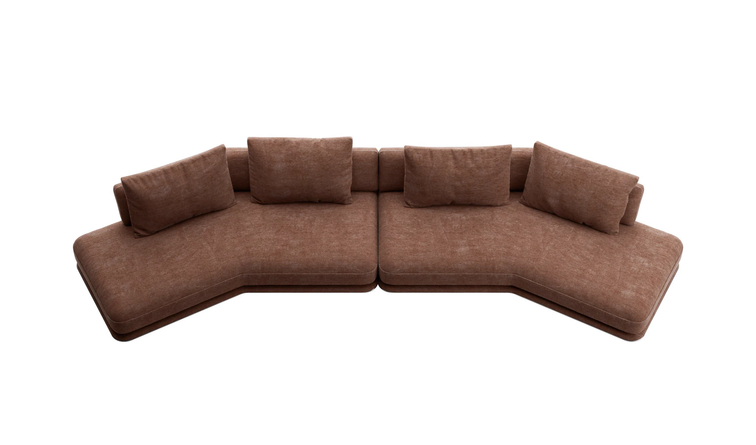Каркас и наполнение: металл. Современный дизайн Диван Cocun Sofa — B&B Italia, кожа, фото 5
