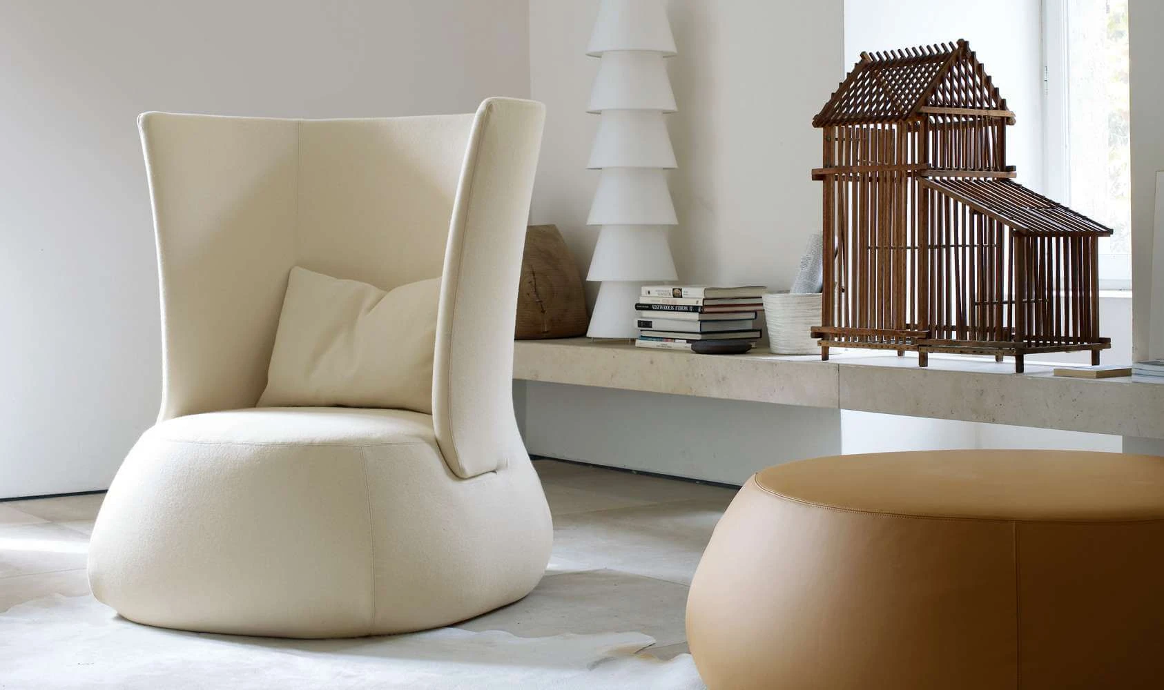 Кресло Fat-Sofa — B&B Italia, кожа, фото 2