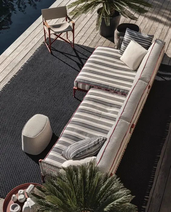 Пуф Frank Outdoor — B&B Italia, ткань, фото 3