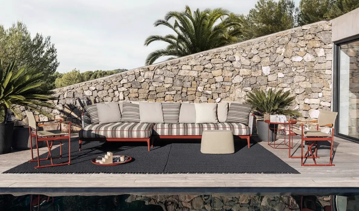 Пуф Frank Outdoor — B&B Italia, ткань, фото 4