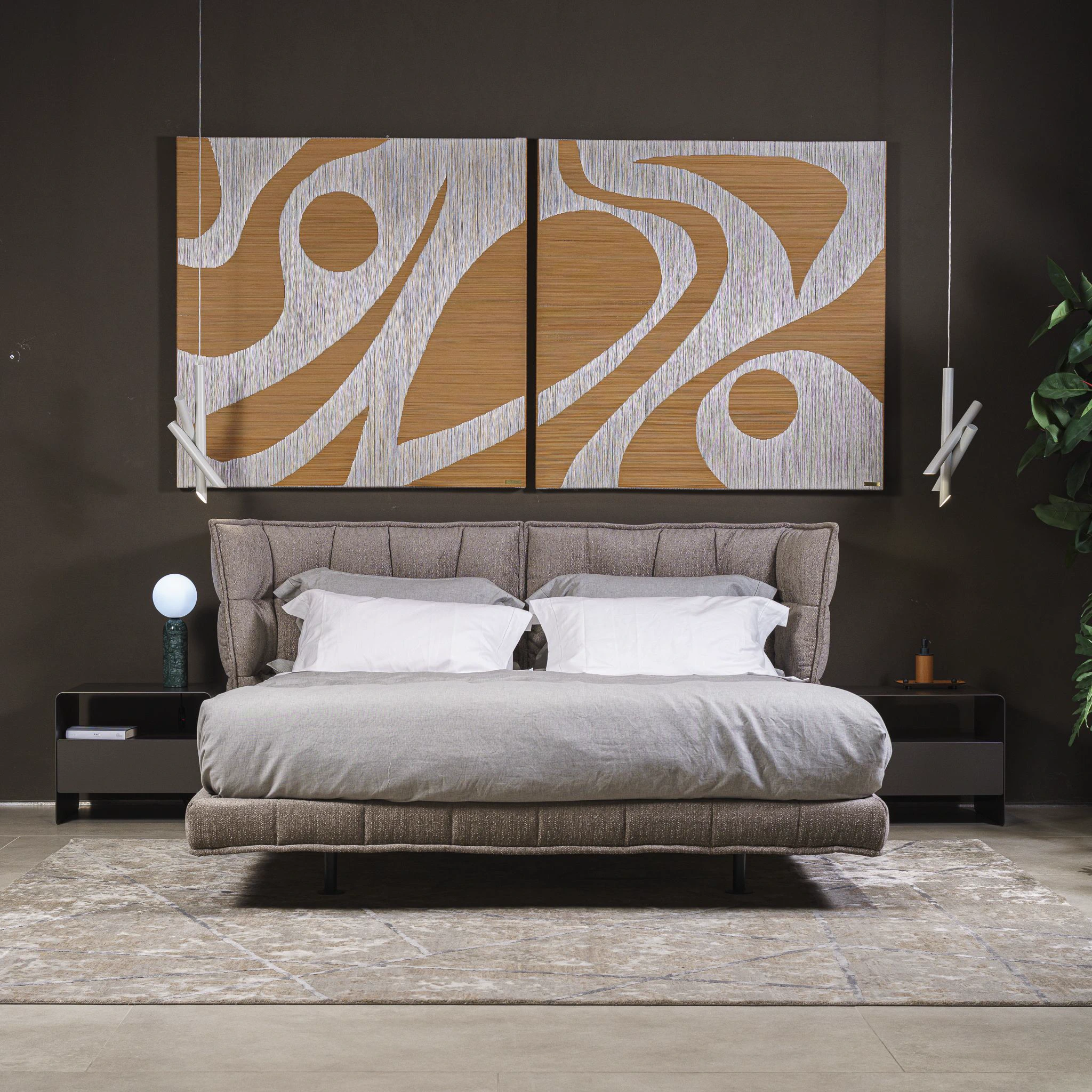 Кровать Husk — B&B Italia, кожа, фото 2