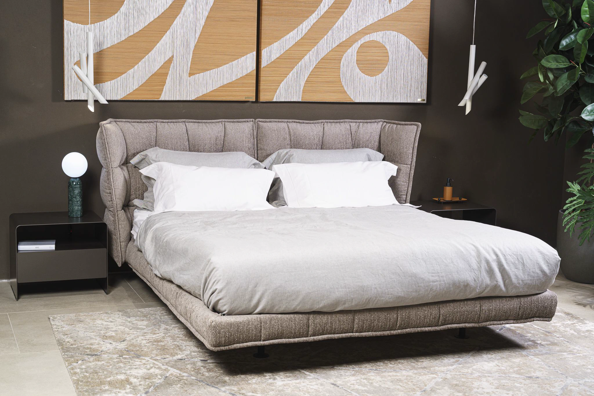Кровать Husk — B&B Italia, кожа, фото 4
