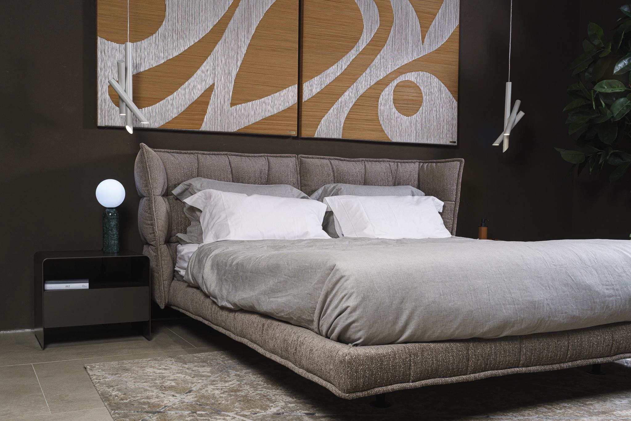 Кровать Husk — B&B Italia, кожа, фото 6
