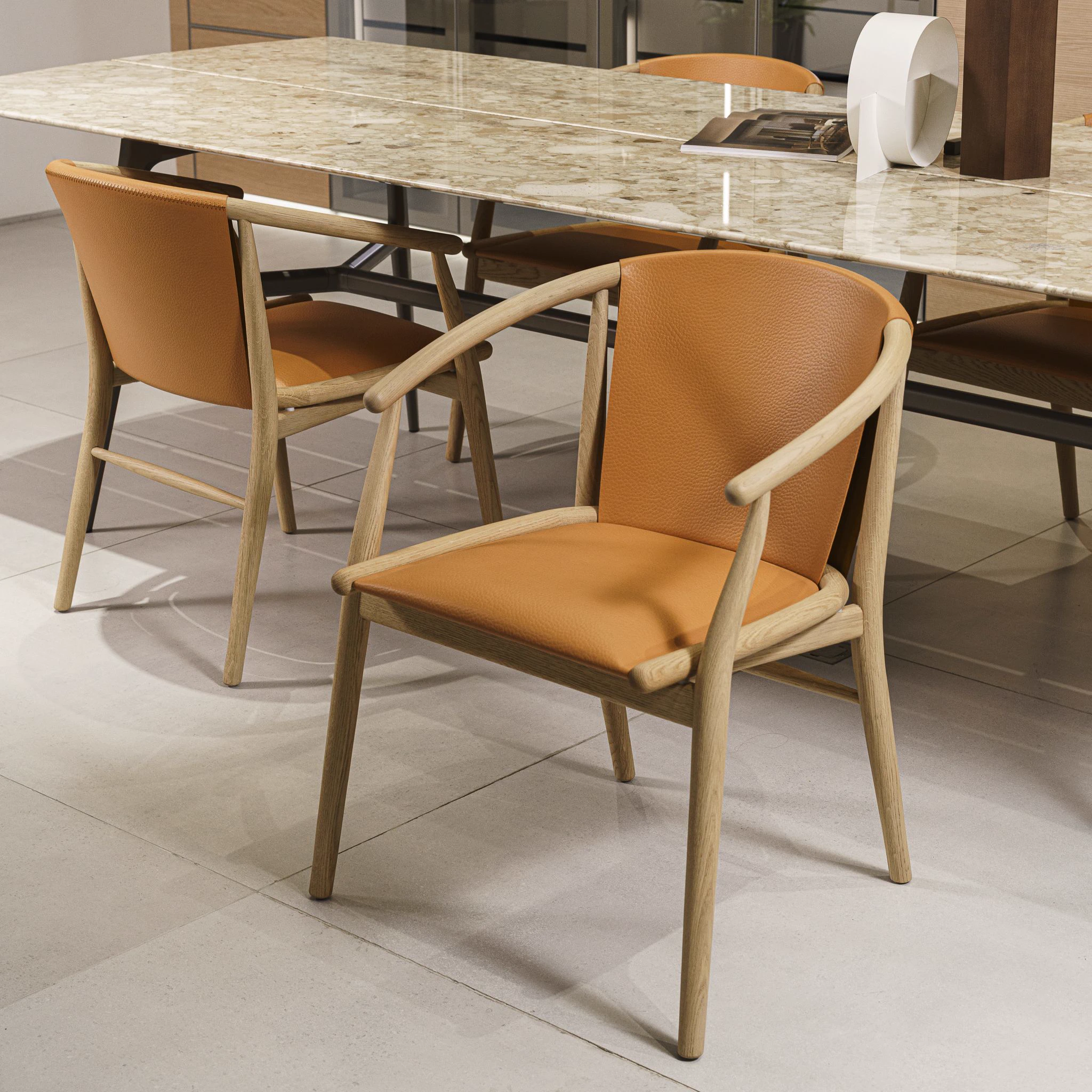 Стул Jens Leather 100 — B&B Italia, кожа, фото 2