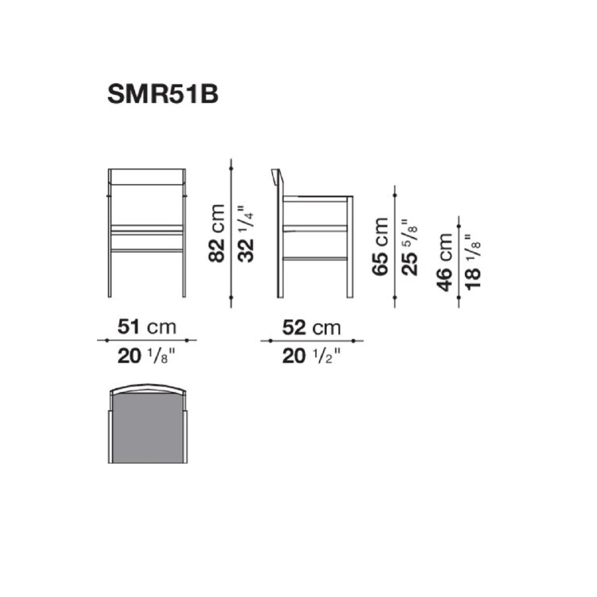 Стул с подлокотниками Metric — B&B Italia, кожа, фото 3