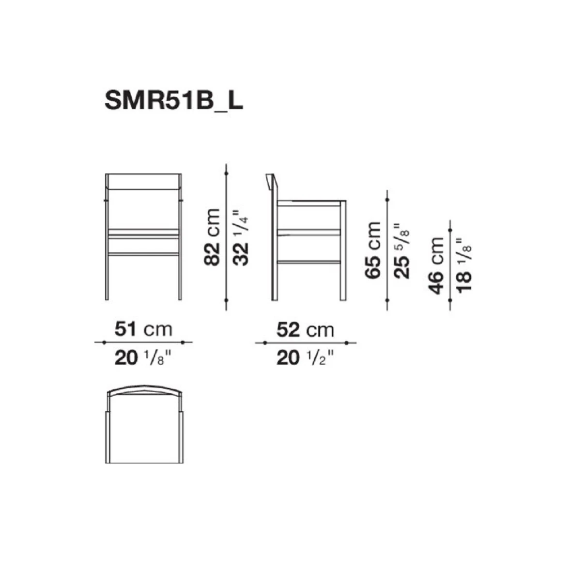 Стул с подлокотниками Metric — B&B Italia, кожа, фото 4