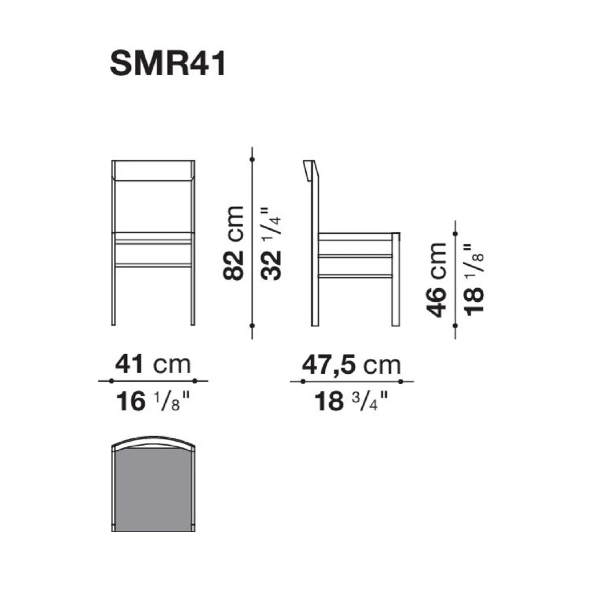 Каркас и наполнение: дерево. Современный дизайн Стул Metric — B&B Italia, кожа, фото 6
