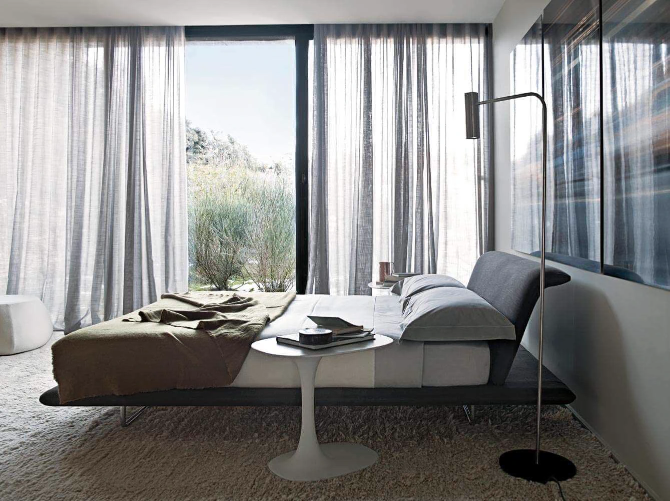 Кровать Siena — B&B Italia, кожа, фото 5