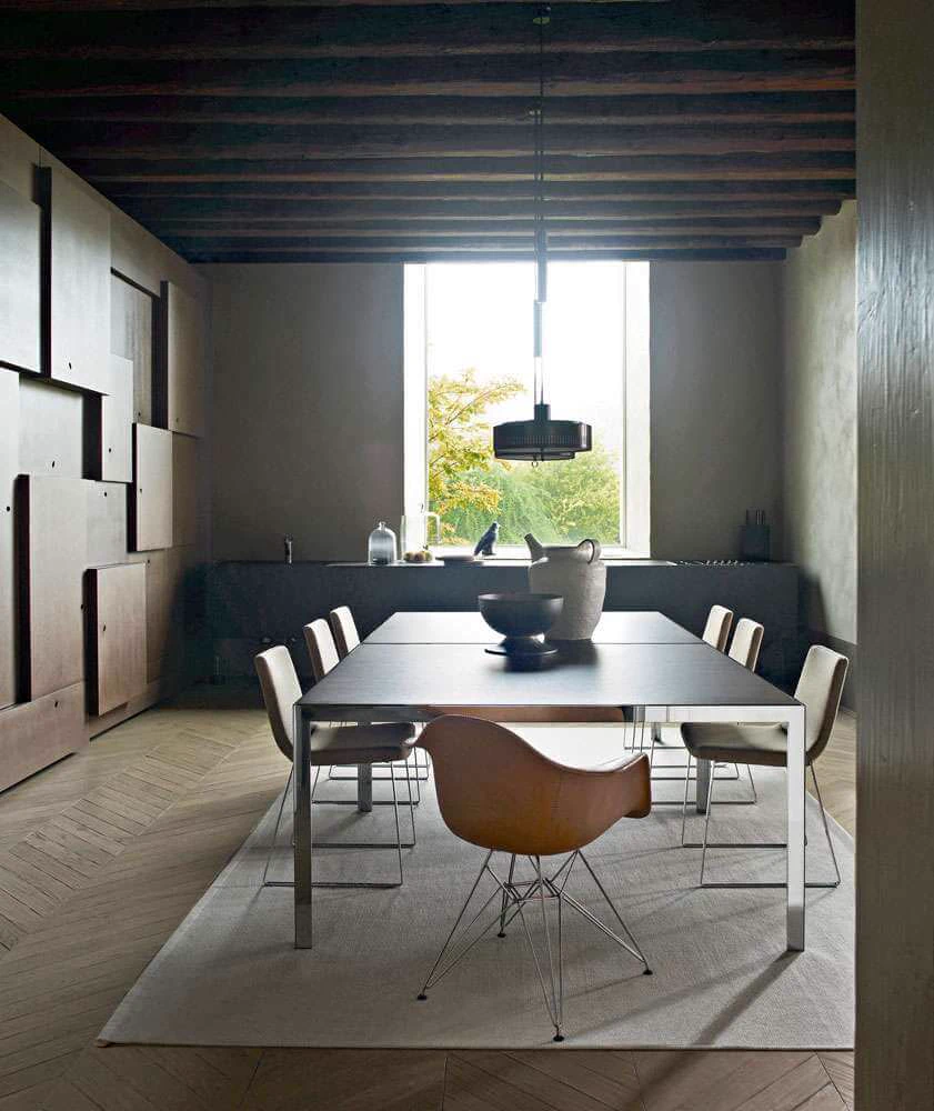 Каркас и наполнение: металл. Современный дизайн Стол The Table — B&B Italia, стекло, фото 4
