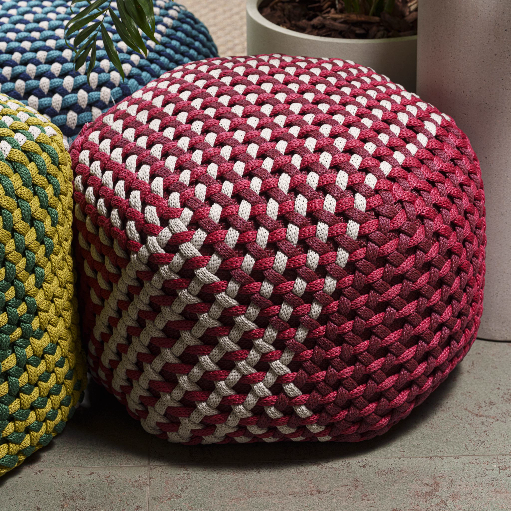 Уличный пуф Tramae Bordeaux — B&B Italia, ткань
