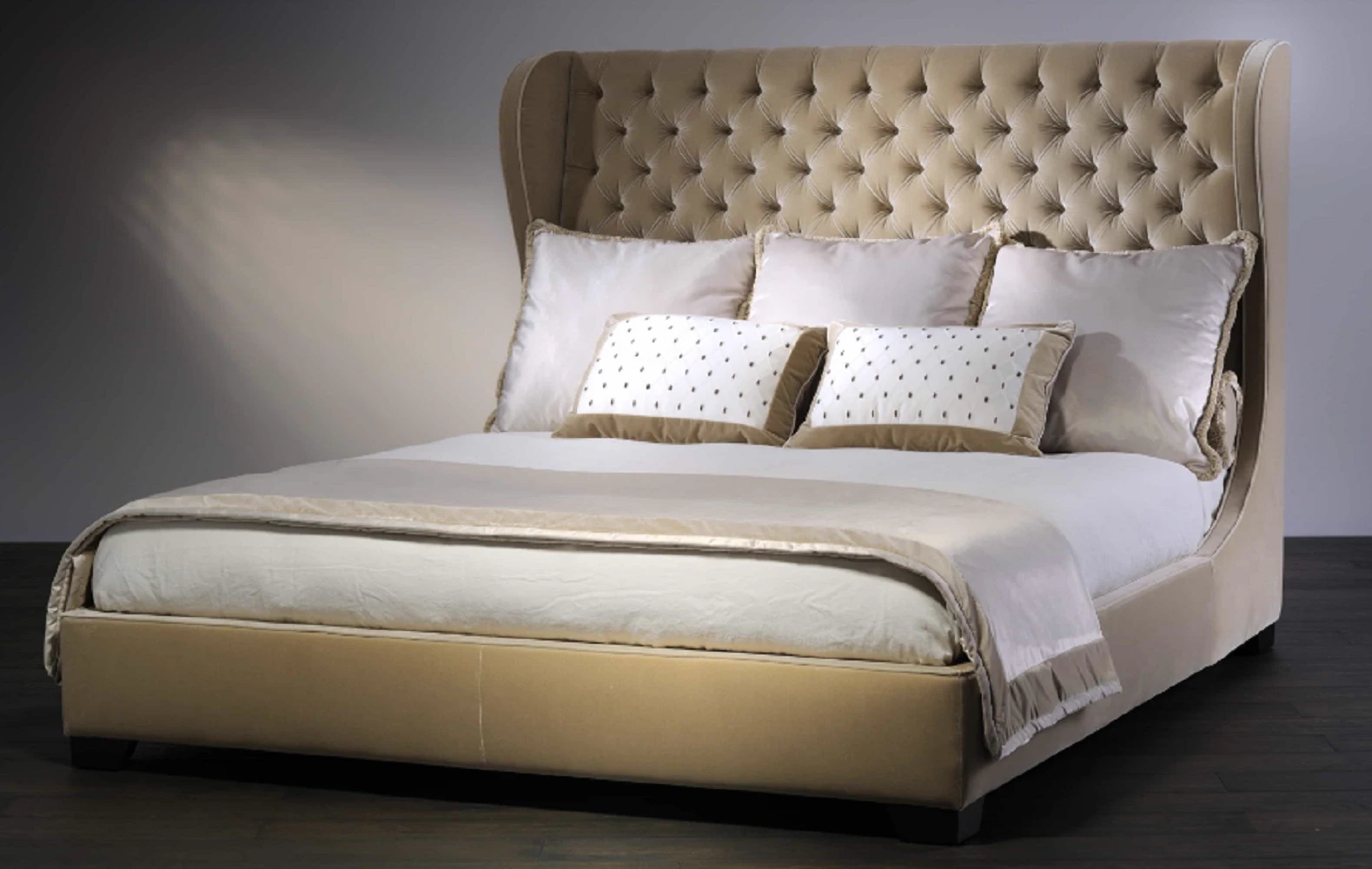 Кровать Alcova Tuft — Bellavista Collection, кожа, фото 2