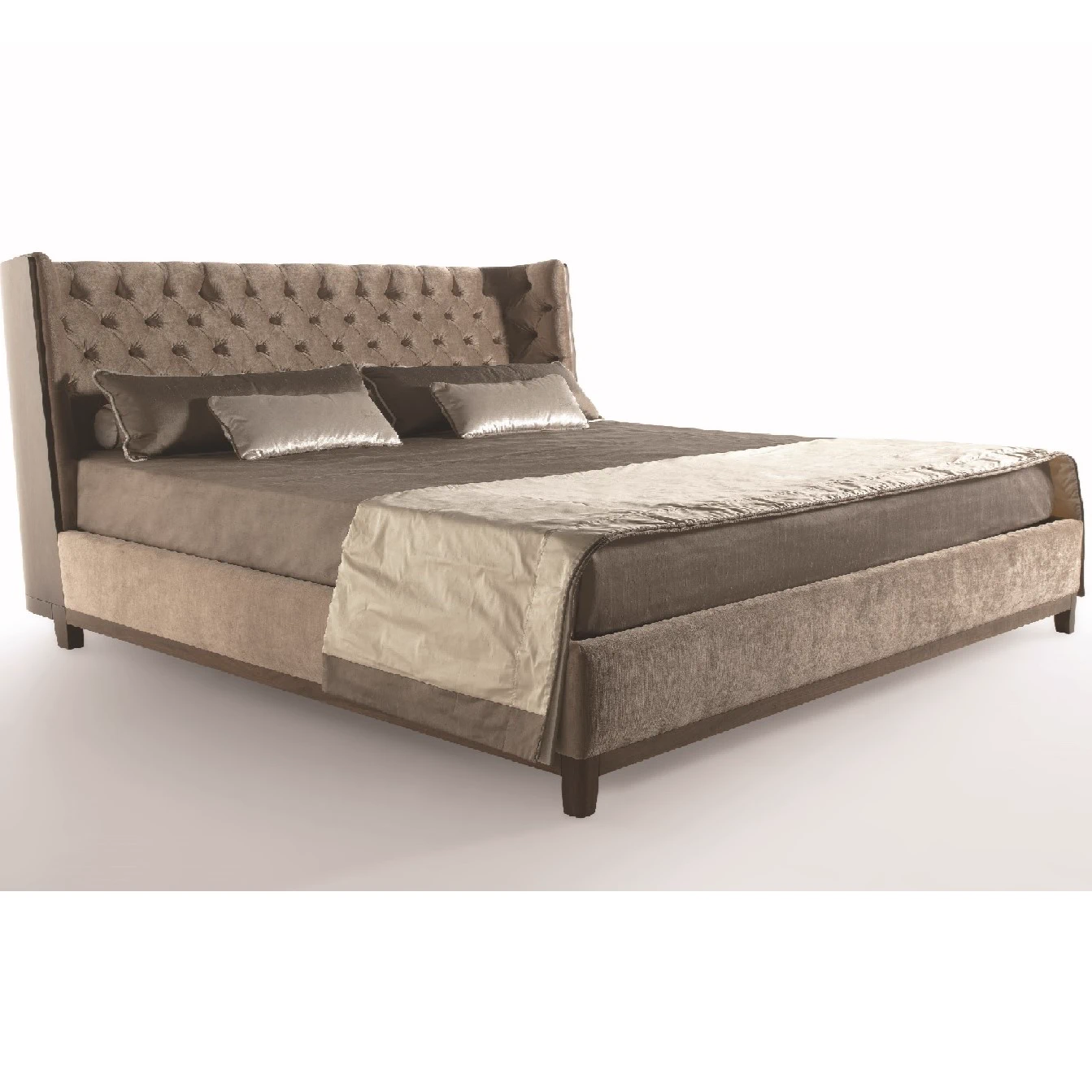 Кровать Nisha Wood — Bellavista Collection, ткань