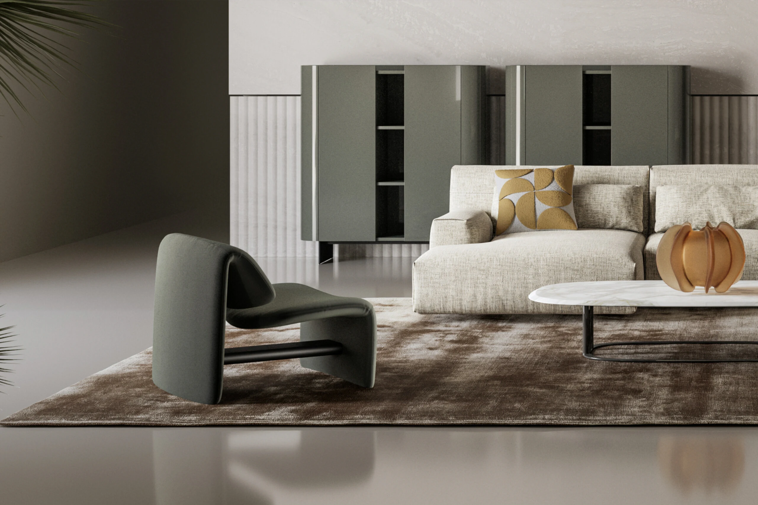 Банкетка Avant-Garde Intrecci — Bonaldo, кожа, фото 3