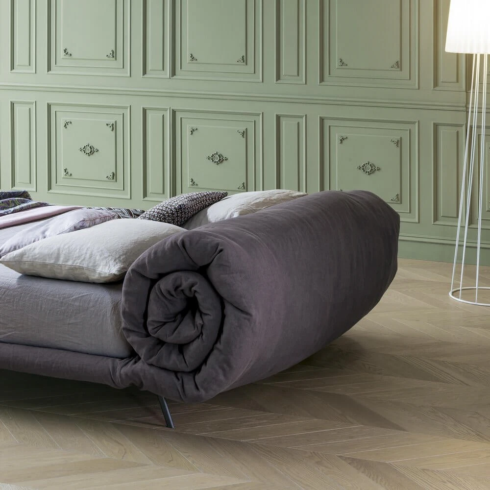 Каркас и наполнение: металл. Современный дизайн Кровать Blanket — Bonaldo, ткань, фото 2