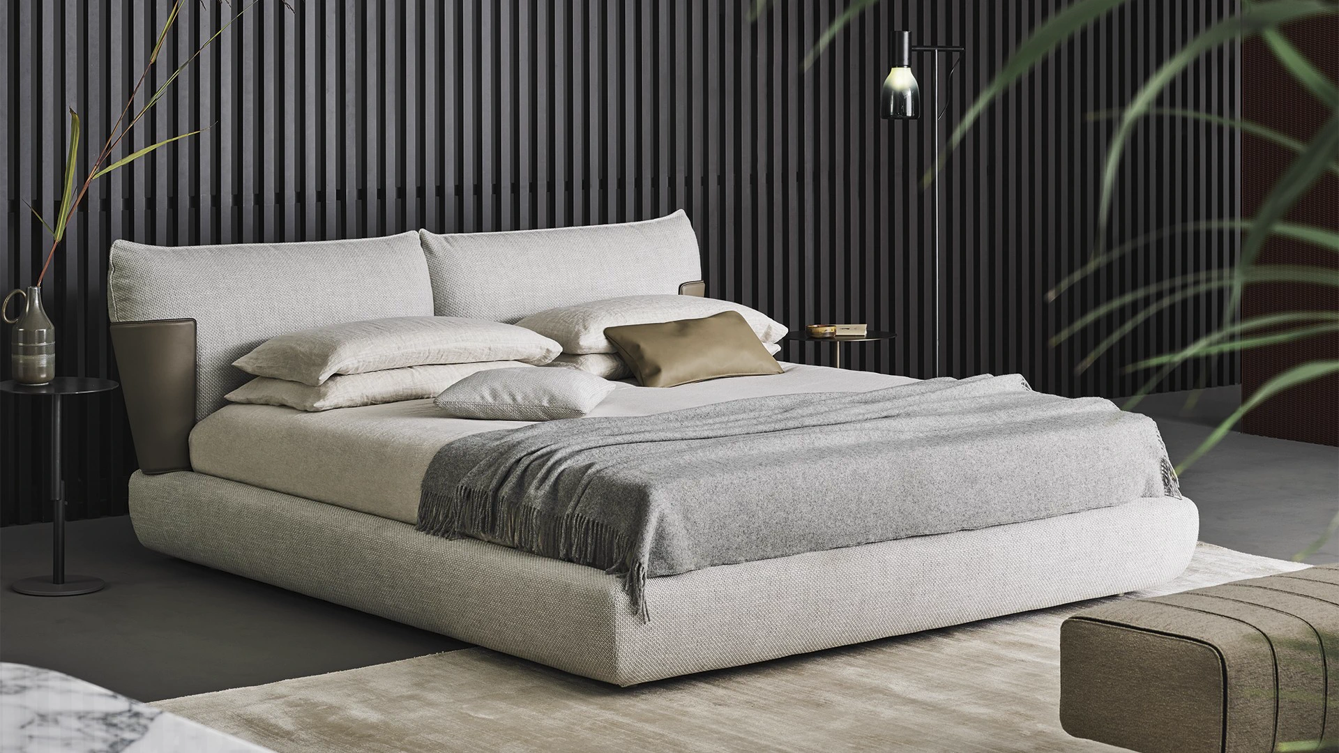Кровать Blend — Bonaldo, кожа, фото 2