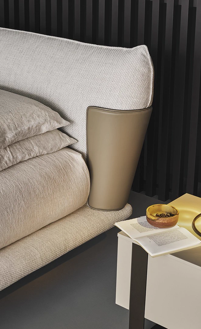 Кровать Blend — Bonaldo, кожа, фото 3