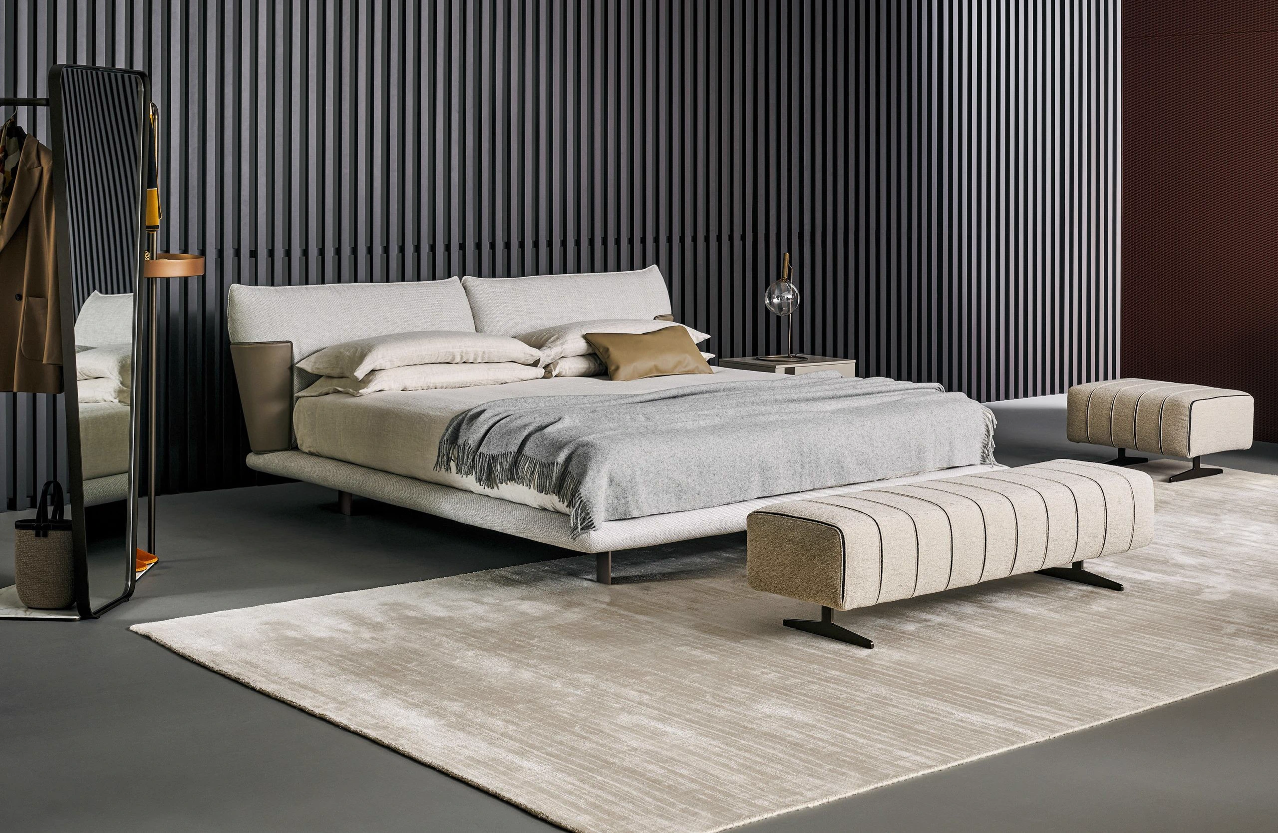 Кровать Blend — Bonaldo, кожа, фото 4