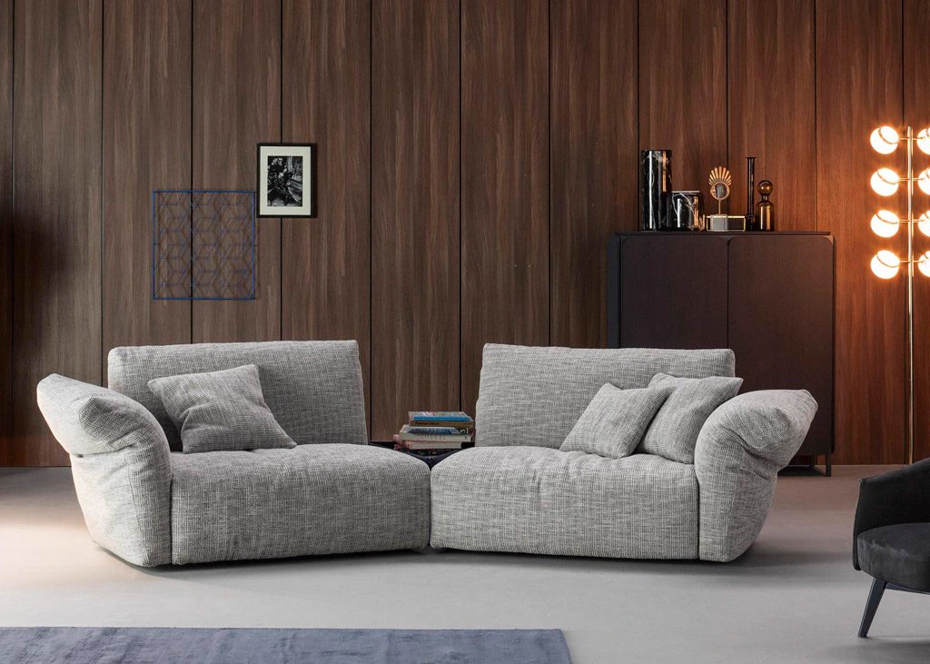 Современный дизайн Диван Cortina — Bonaldo, текстиль