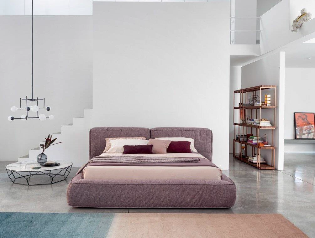 Кровать Fluff — Bonaldo, эко-кожа, фото 4