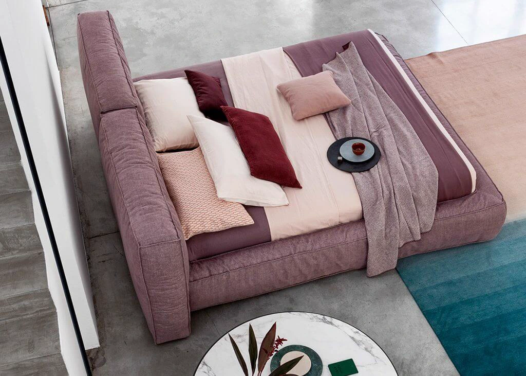 Кровать Fluff — Bonaldo, эко-кожа, фото 6