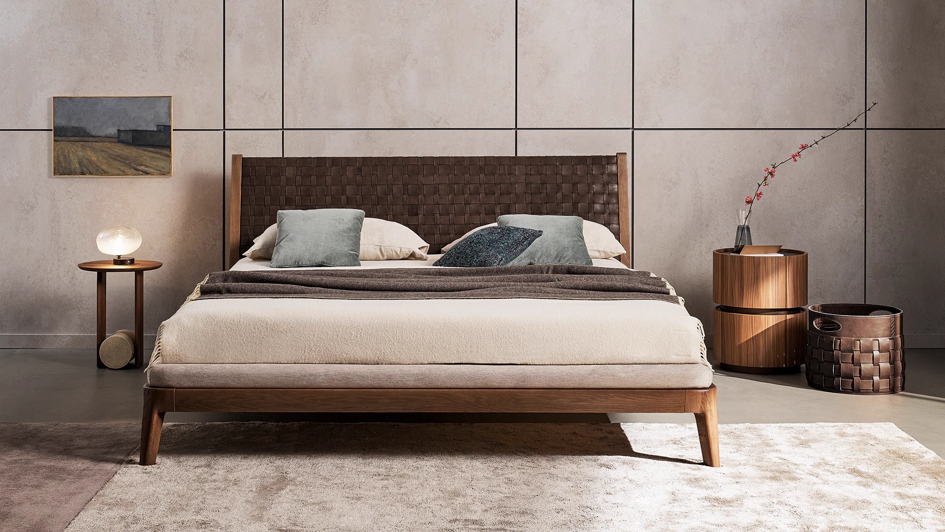 Кровать Honeymoon — Bonaldo, кожа, фото 4