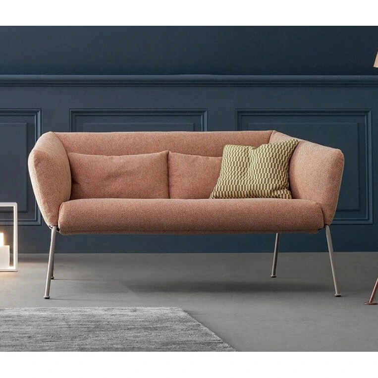 Каркас и наполнение: металл. Современный дизайн Диван Nikos Sofa — Bonaldo, кожа