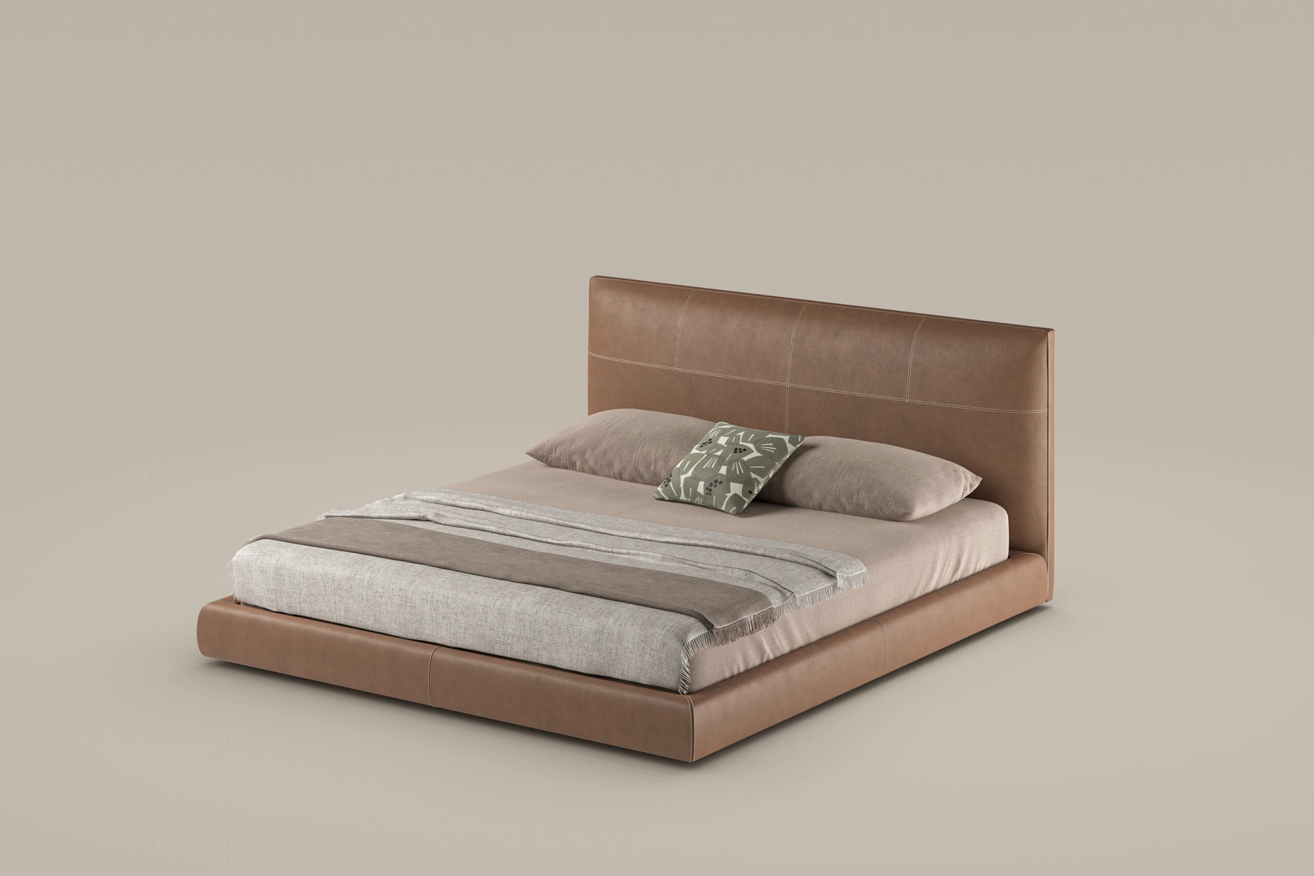 Кровать Oris — Bonaldo, кожа, фото 5