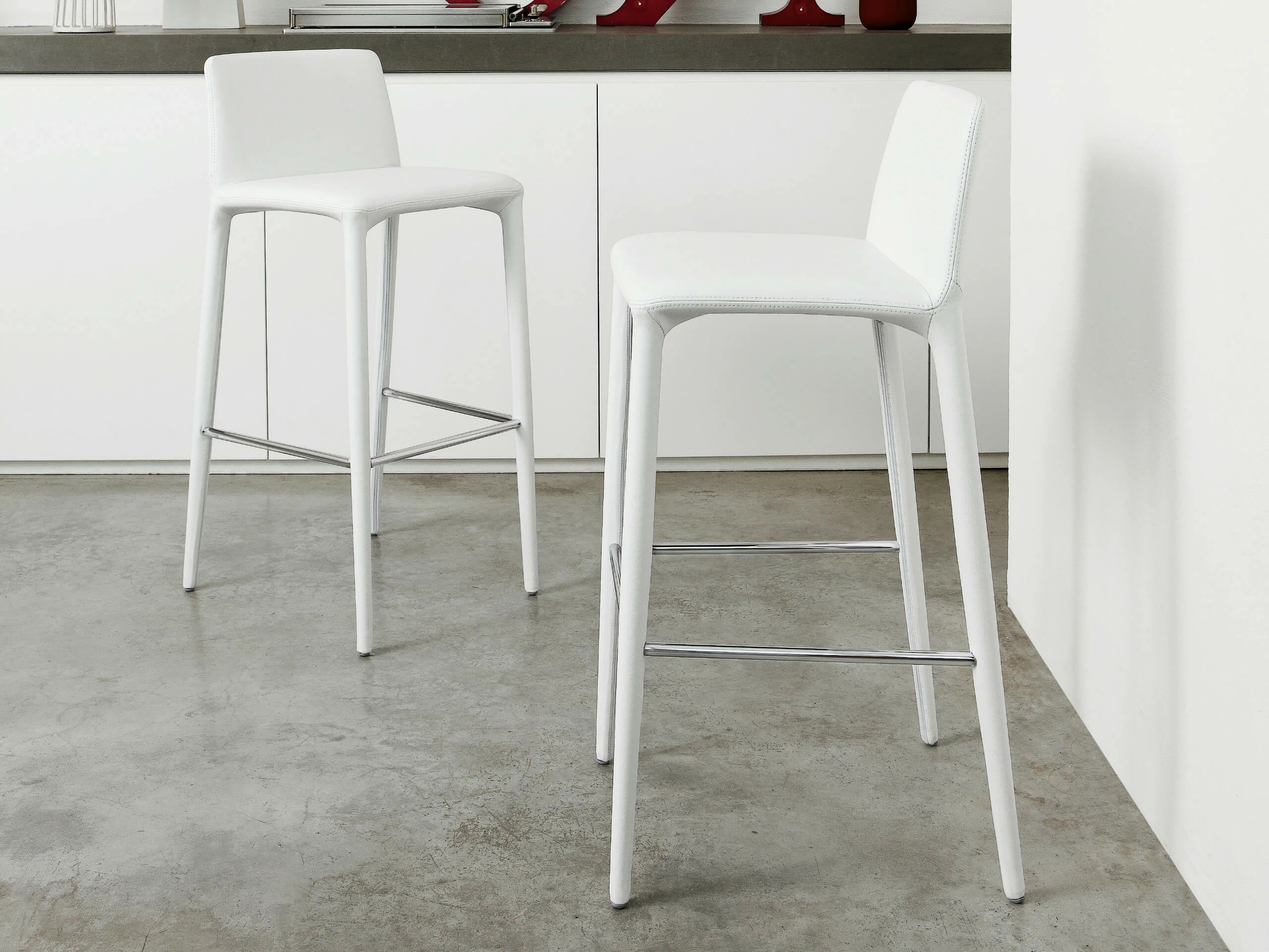 Барный стул Rest too — Bonaldo, эко-кожа, фото 2