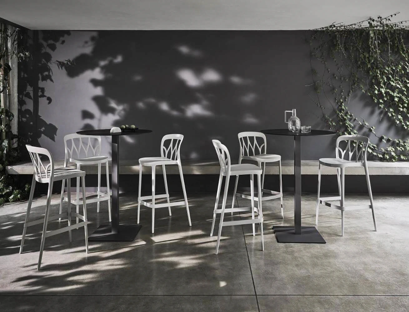 Барный стул Galaxy barstool — Bontempi, стекло, фото 6