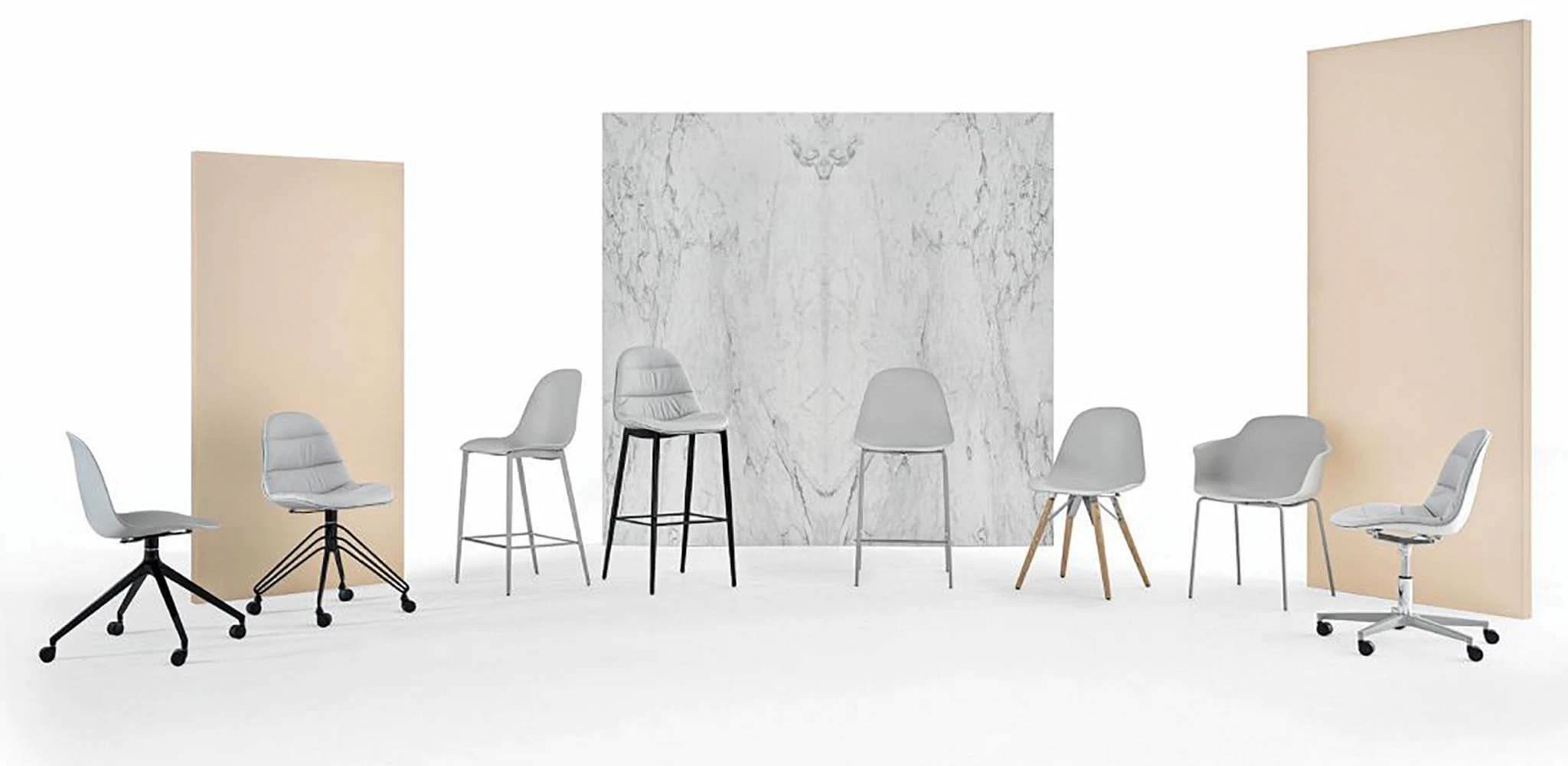 Барный стул Mood barstool — Bontempi, металл, фото 3