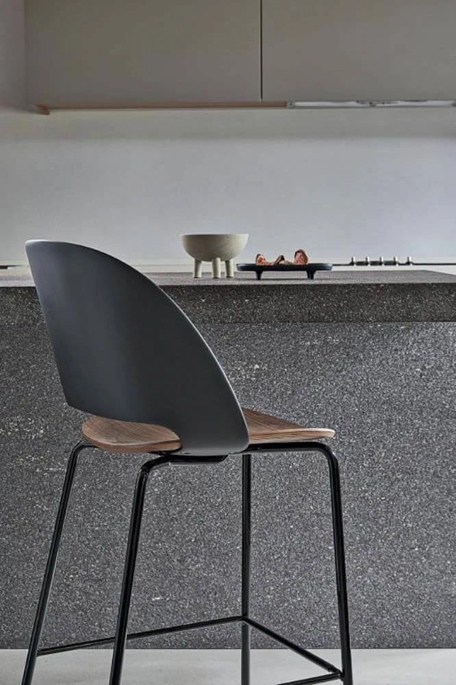 Барный стул Polo barstool — Bontempi, нубук, фото 2
