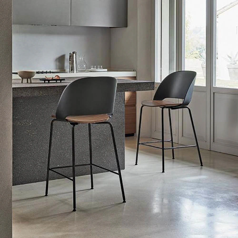 Барный стул Polo barstool — Bontempi, нубук