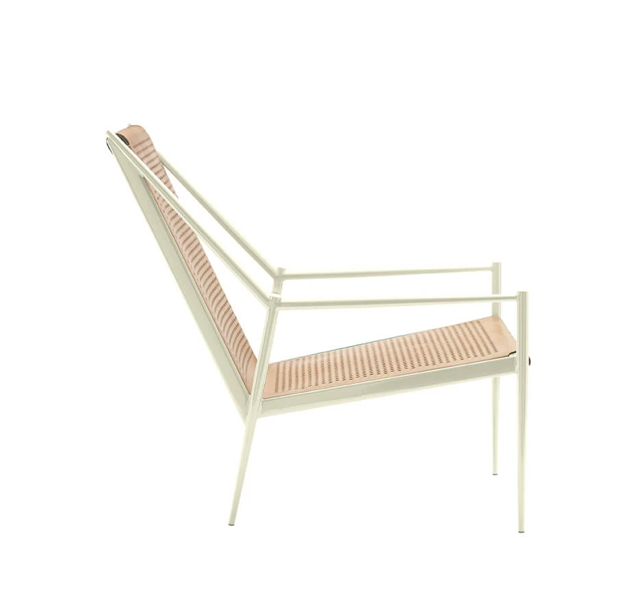 Кресло Acciaio lounge — Cappellini, кожа, фото 2