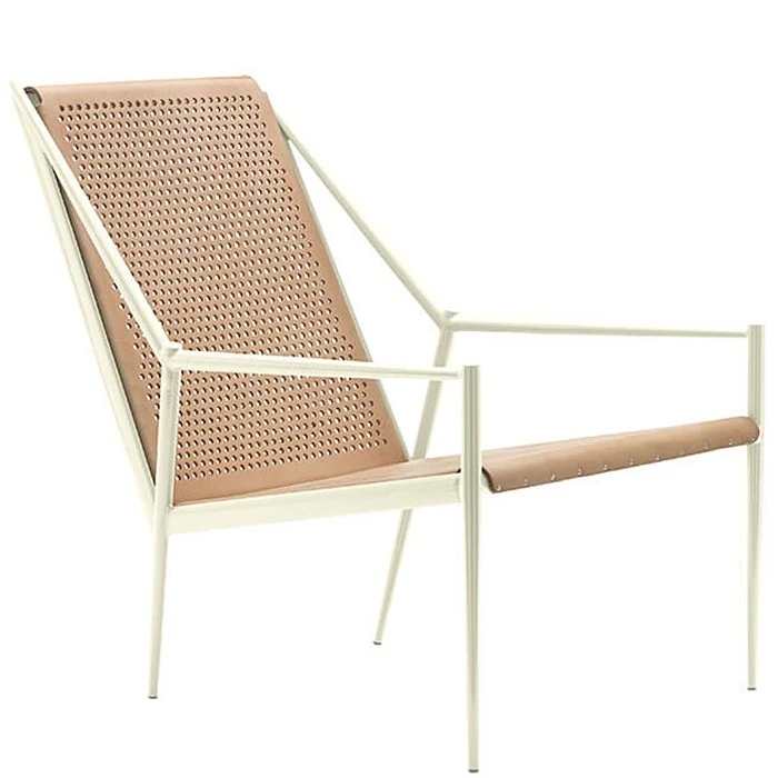 Кресло Acciaio lounge — Cappellini, кожа