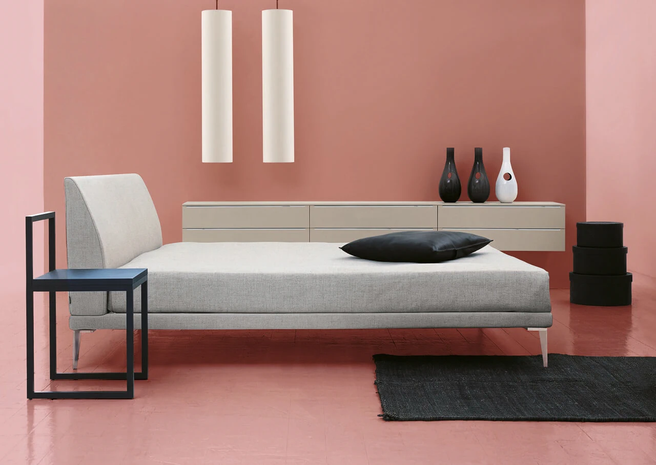 Каркас и наполнение: дерево, ППУ. Современный дизайн Кровать Bed — Cappellini, кожа, фото 3