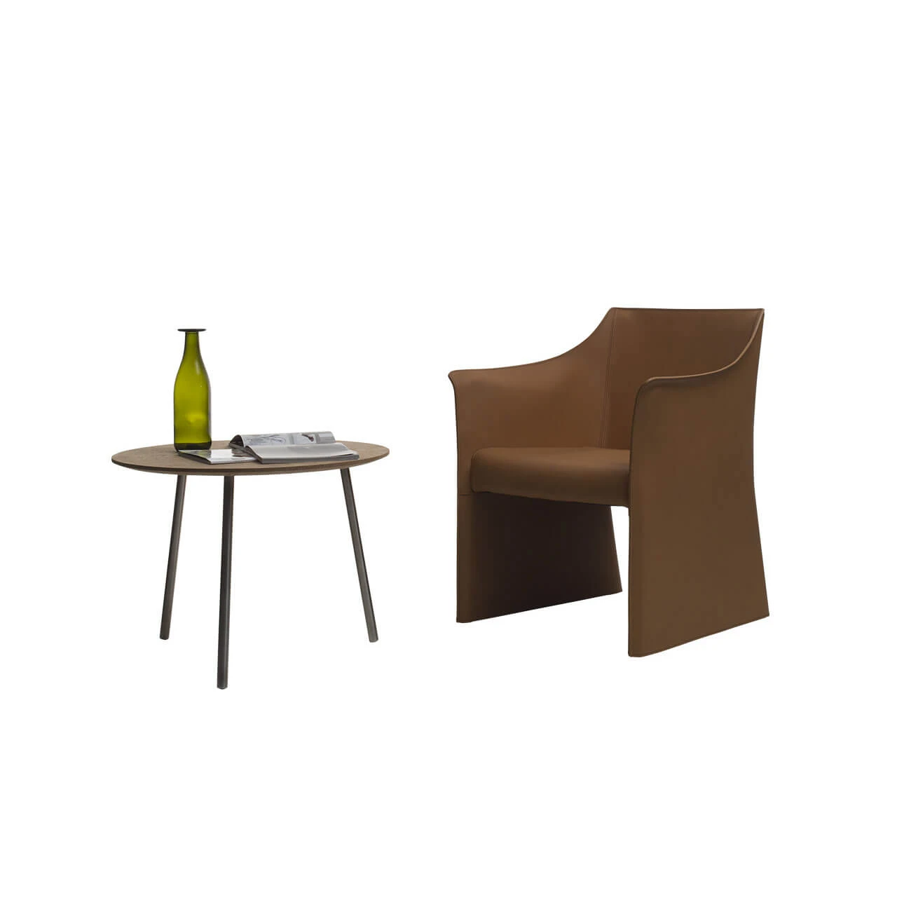 Кресло Cap 2 — Cappellini, кожа, фото 2