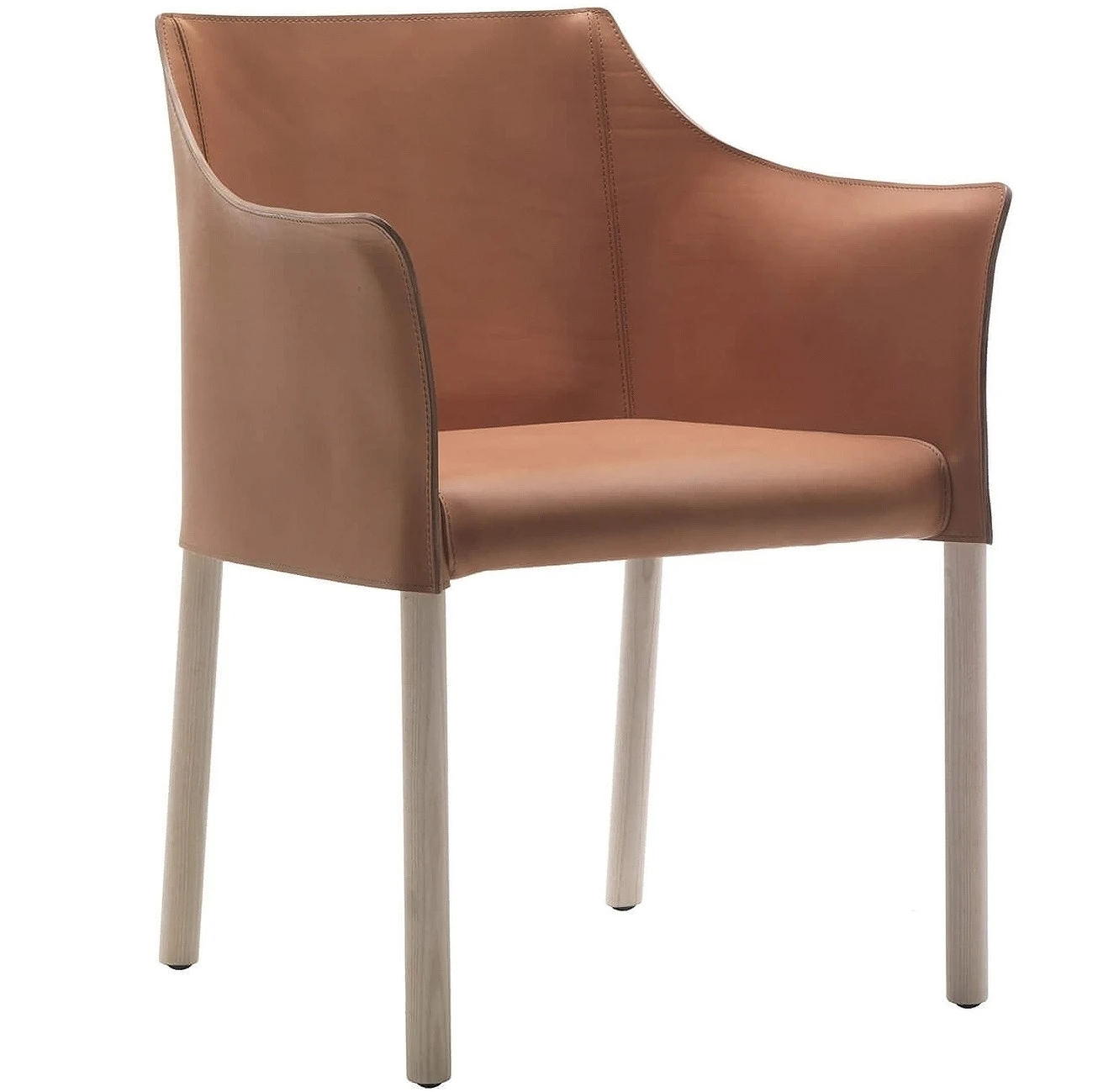 Кресло Cap — Cappellini, кожа, фото 2