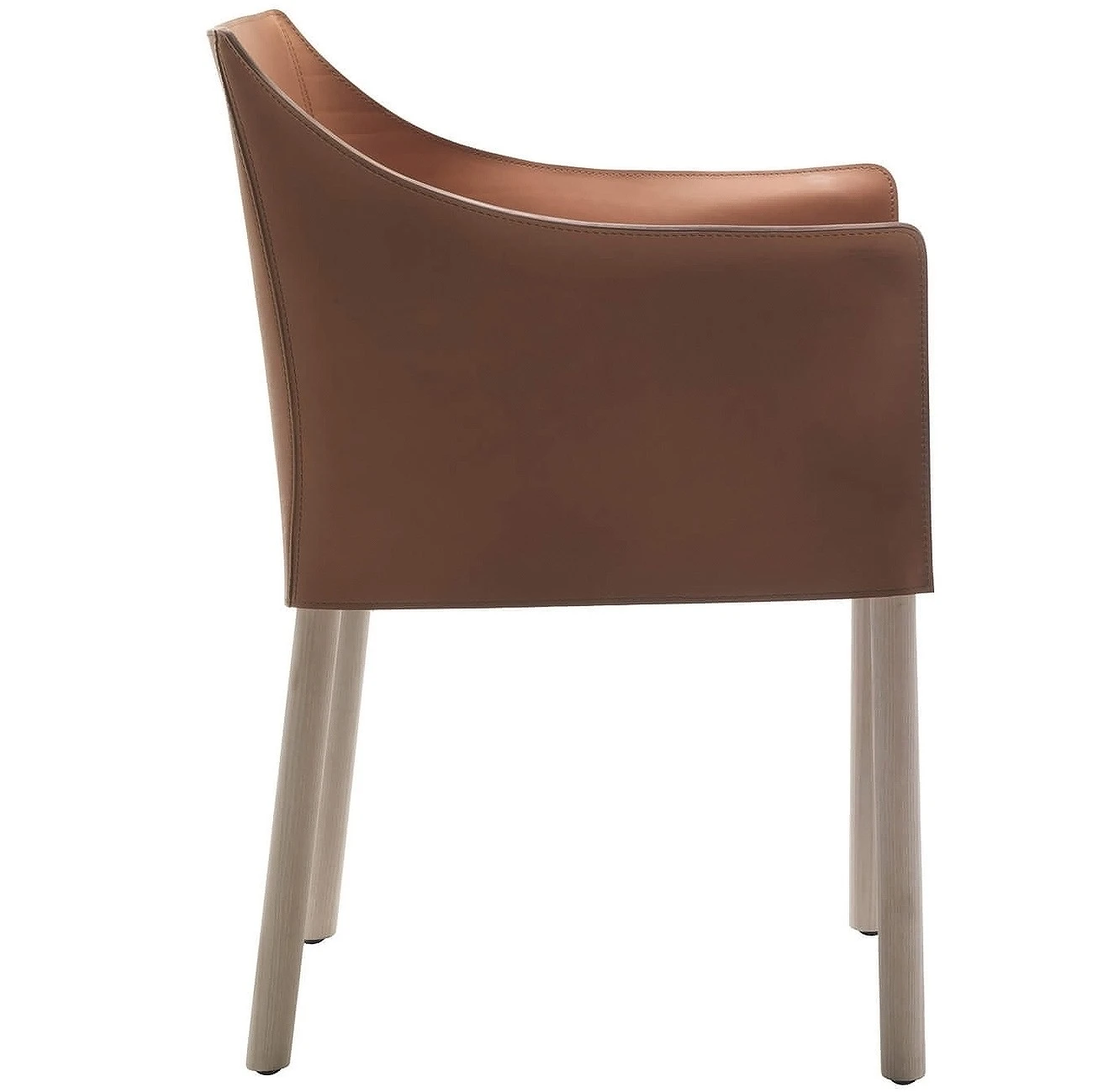 Кресло Cap — Cappellini, кожа, фото 3
