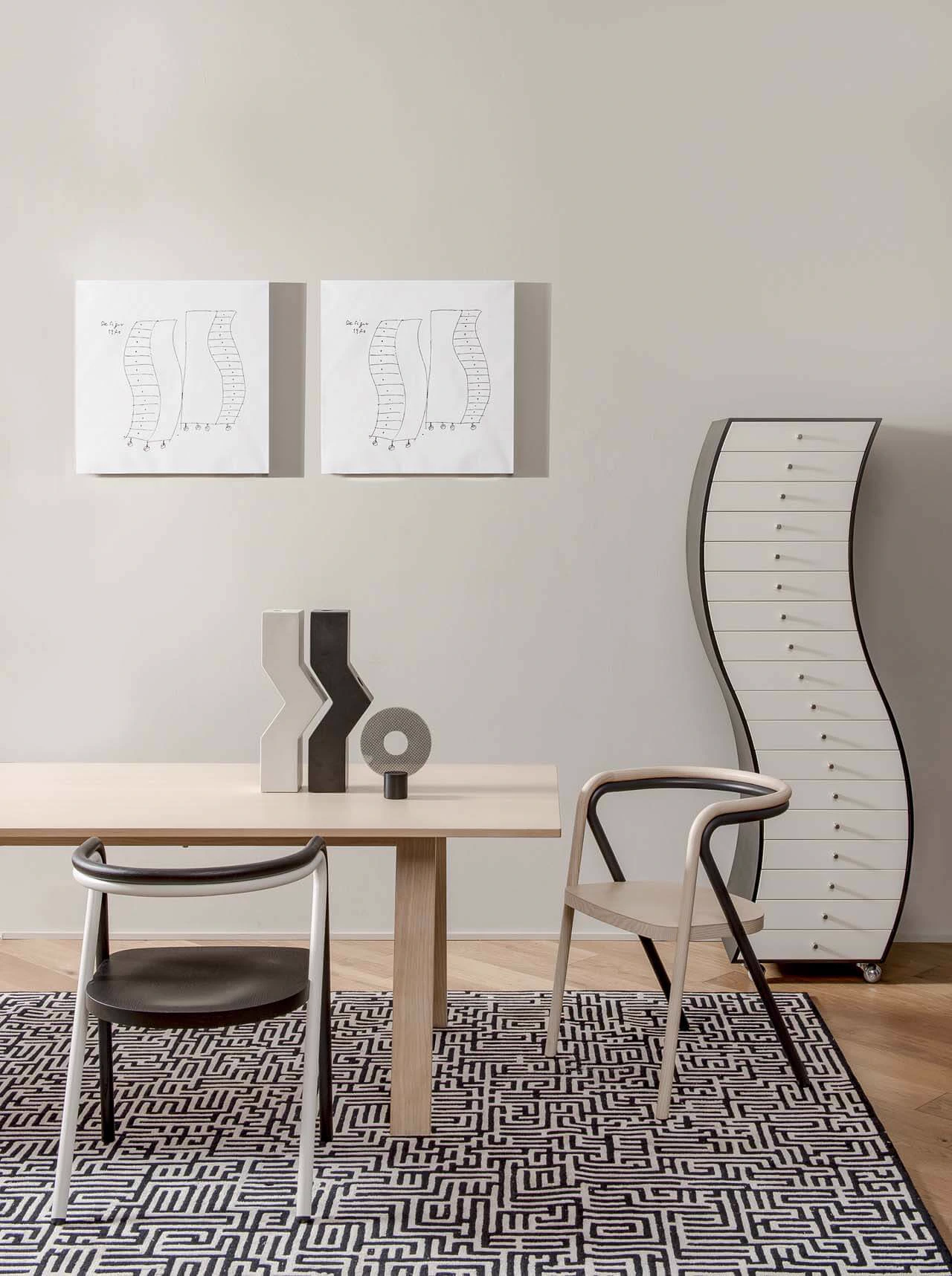 Каркас и наполнение: дерево, металл. Современный дизайн Стул Chair 2 — Cappellini, дерево, фото 2