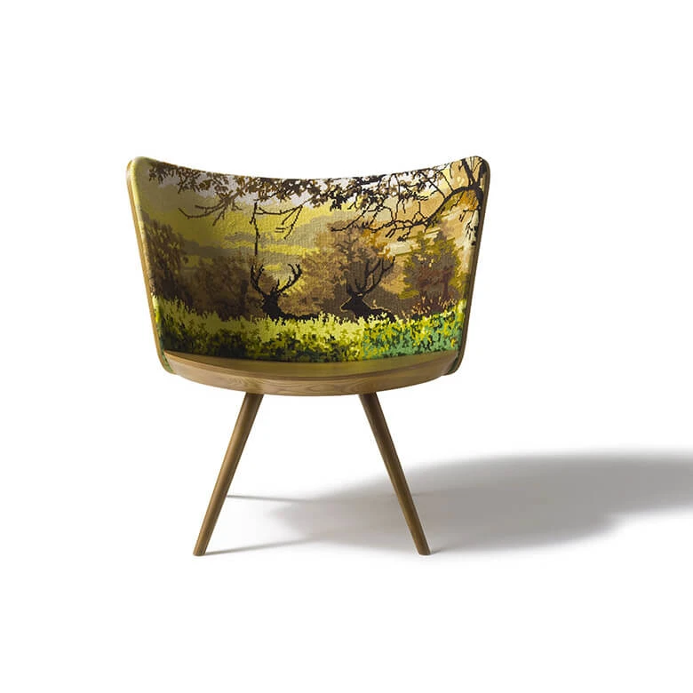 Каркас и наполнение: дерево. Современный дизайн Кресло Embroidery — Cappellini, текстиль, фото 5
