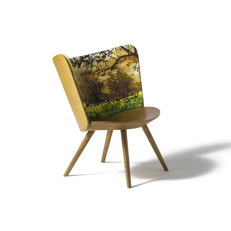 Каркас и наполнение: дерево. Современный дизайн Кресло Embroidery — Cappellini, текстиль, фото 6