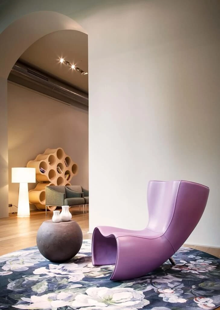 Каркас и наполнение: металл. Современный дизайн Кресло Felt 25 ° Anniversary — Cappellini, кожа, фото 4