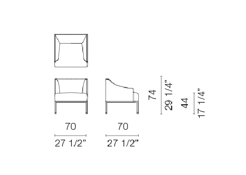 Кресло High time — Cappellini, текстиль, фото 4