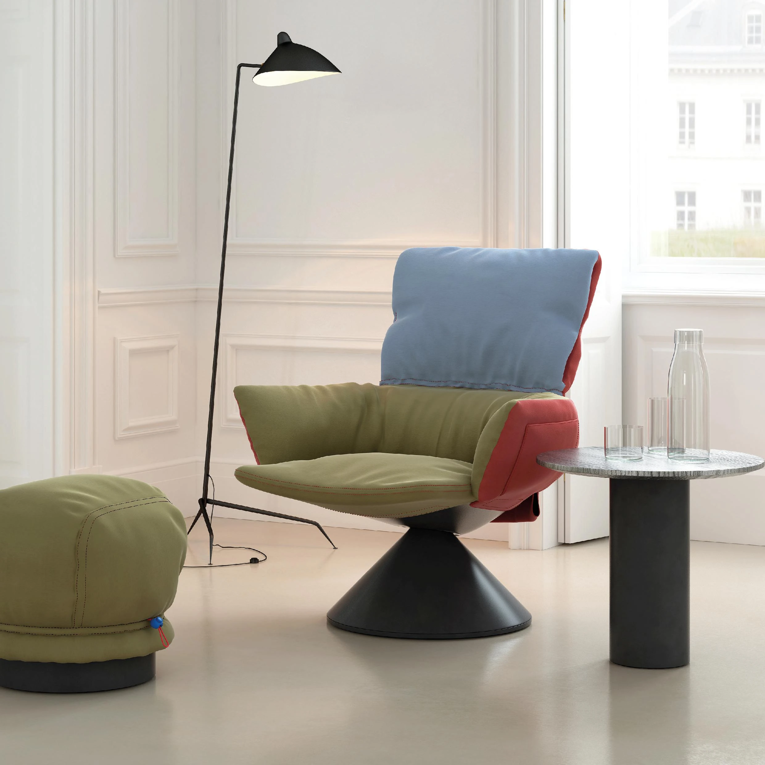 Кресло Lud’o Lounge — Cappellini, кожа, фото 3