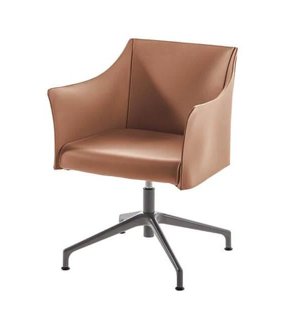 Кресло O-cap — Cappellini, кожа, фото 4
