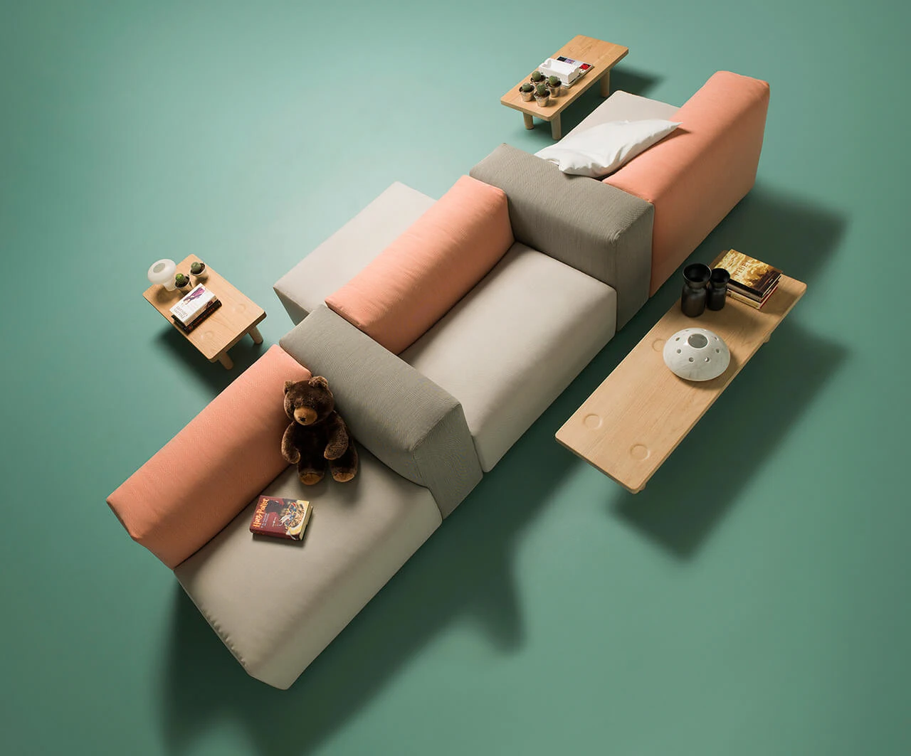 Диван Oblong — Cappellini, кожа, фото 2
